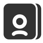 Contacts Alt SVG Icon